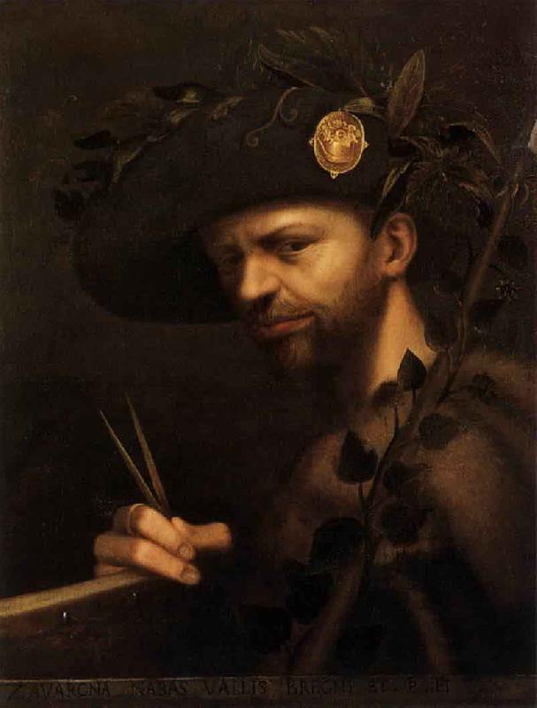 Giovanni Paolo Lomazzo self portrait as Abbot of the Accademia della Val di Blenio Sweden oil painting art
